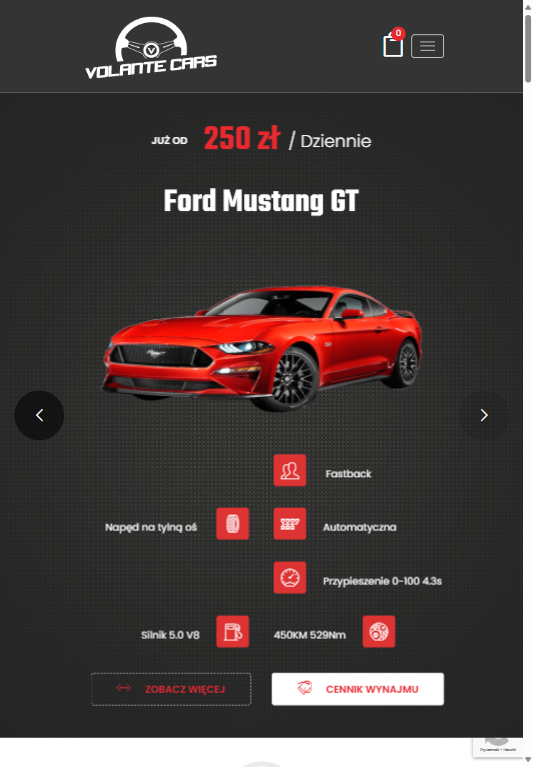 Sport Cars Rental – website, marketing